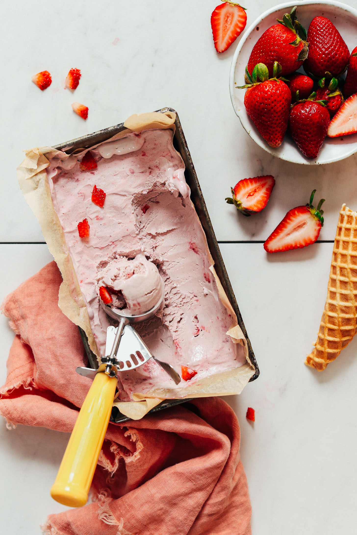 Gluten-free Homemade Strawberry Ice Cream Recipe